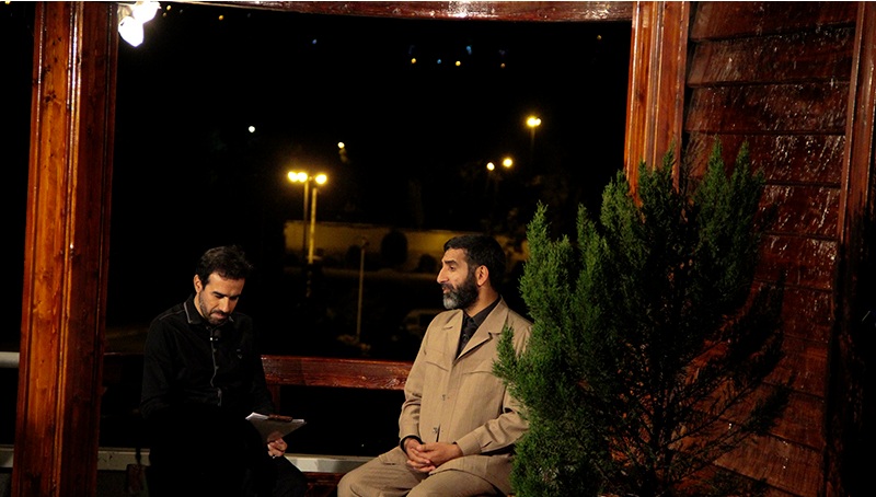 پشت صحنه برنامه تلویزیونی ماه نشان به کارگردانی 