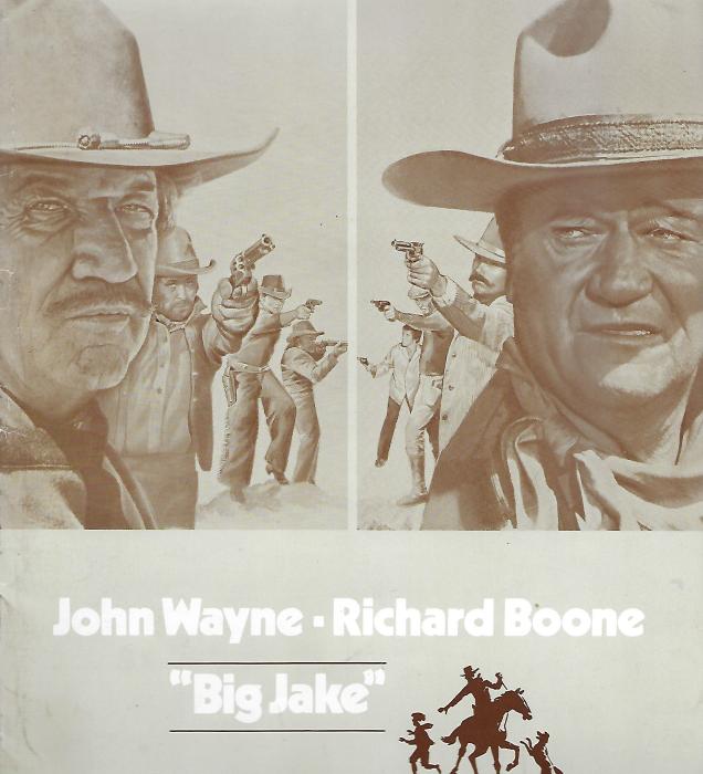 Richard Boone در صحنه فیلم سینمایی Big Jake به همراه John Wayne