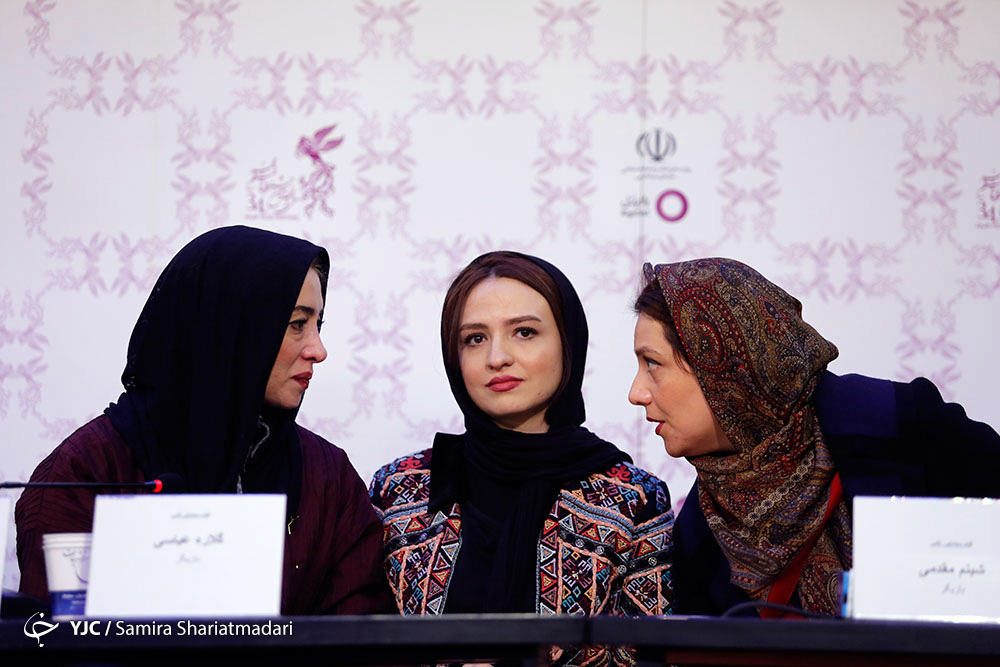 پانته‌آ پناهی‌ها در جشنواره فیلم سینمایی نفس به همراه شبنم مقدمی و گلاره عباسی