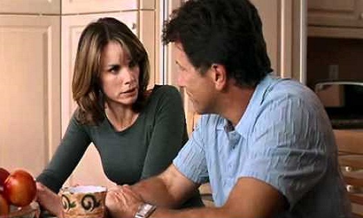 Alexandra Paul در صحنه فیلم سینمایی Love Thy Neighbor به همراه Gary Hudson