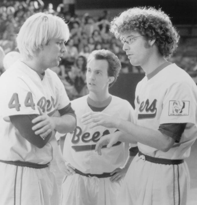 Matt Stone در صحنه فیلم سینمایی بیسکتبال به همراه Dian Bachar و Trey Parker