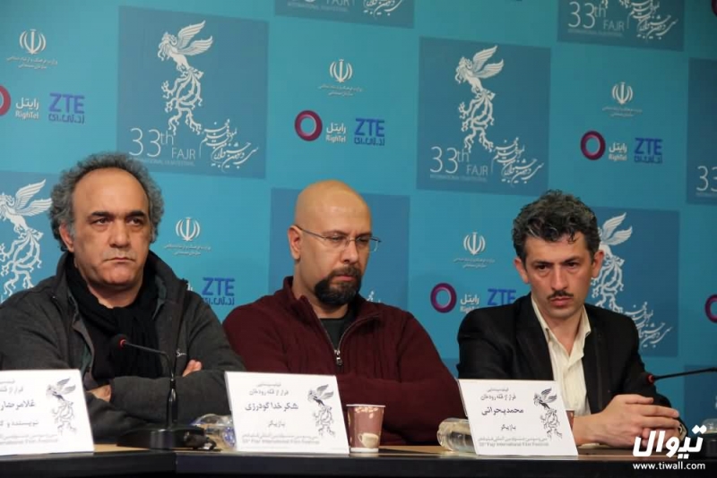 سیروس همتی در جشنواره فیلم سینمایی فرار از اردو به همراه محمد بحرانی و شکر خدا گودرزی