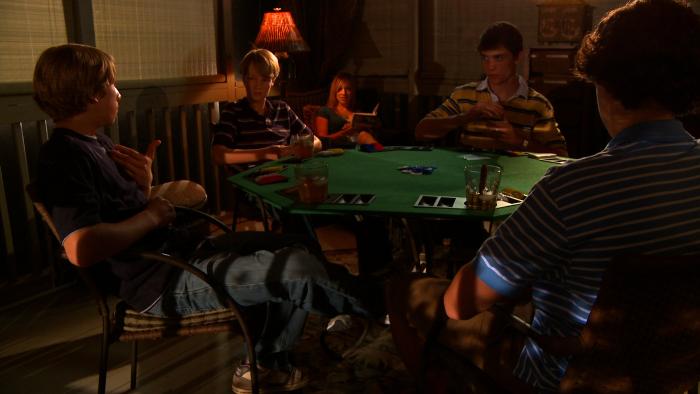 Connor Buckley در صحنه فیلم سینمایی The Abduction of Zack Butterfield به همراه Domenico D'Ippolito، Celine du Tertre، Ryan Ward و TJ Plunkett