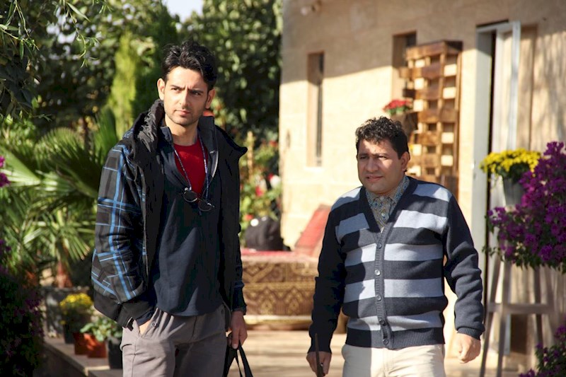 امیرحسین آرمان در صحنه سریال تلویزیونی مرز خوشبختی به همراه سروش جمشیدی