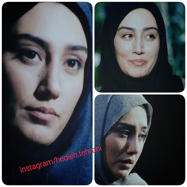 تصویری از هدیه تهرانی، بازیگر و طراح لباس سینما و تلویزیون در حال بازیگری سر صحنه یکی از آثارش