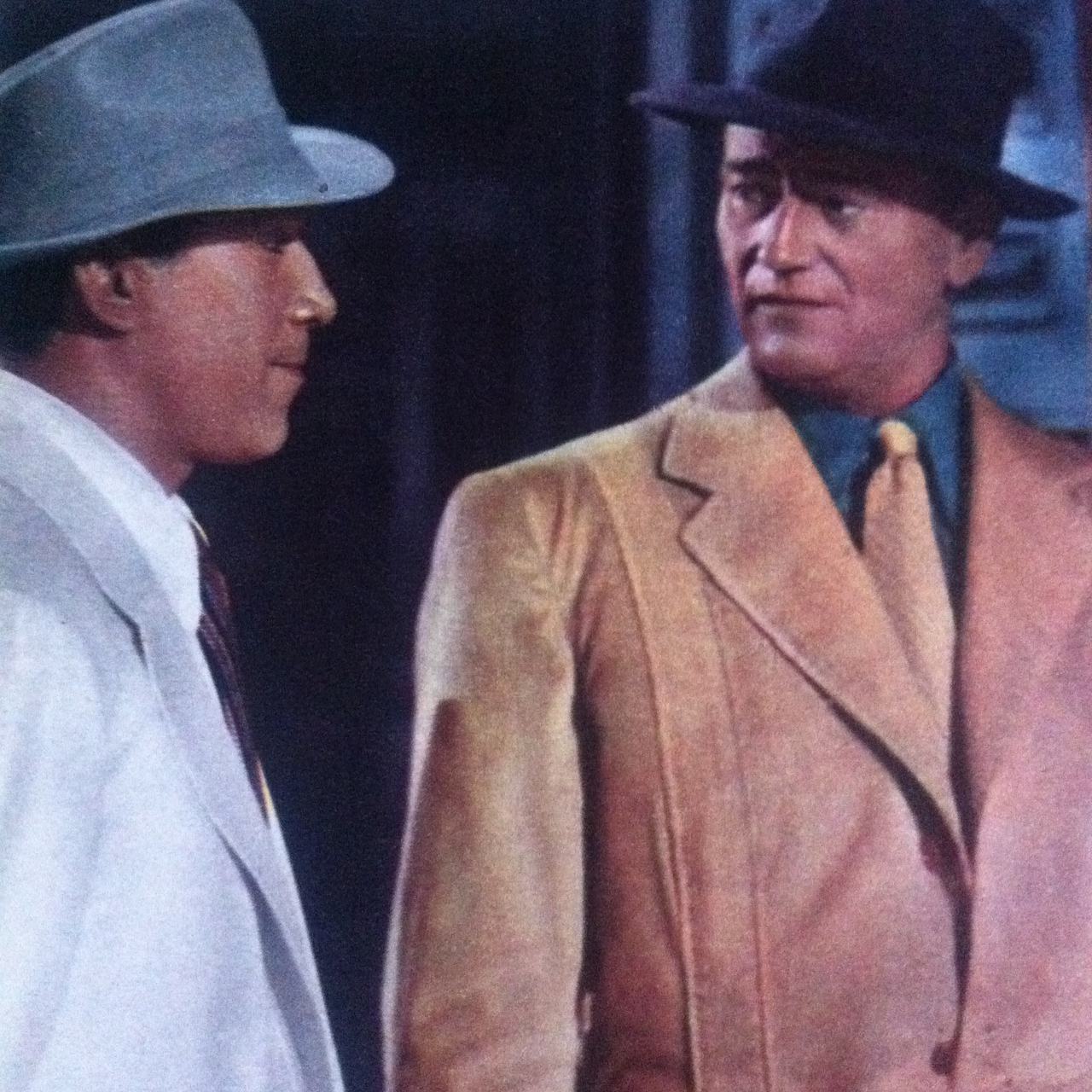 آنتونی کوئین در صحنه فیلم سینمایی Tycoon به همراه John Wayne