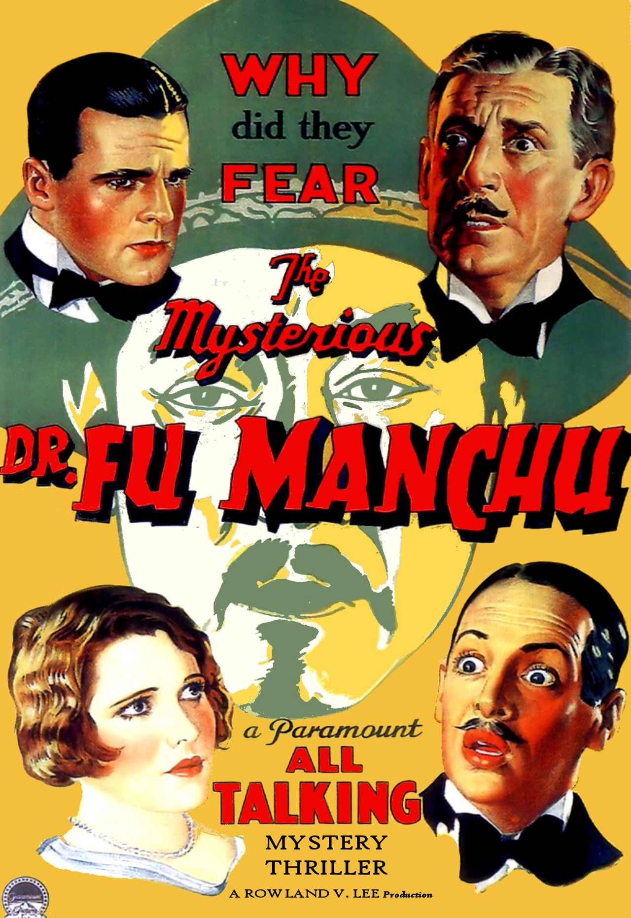  فیلم سینمایی The Mysterious Dr. Fu Manchu با حضور Jean Arthur، Neil Hamilton، وارنر اولاند و William Austin