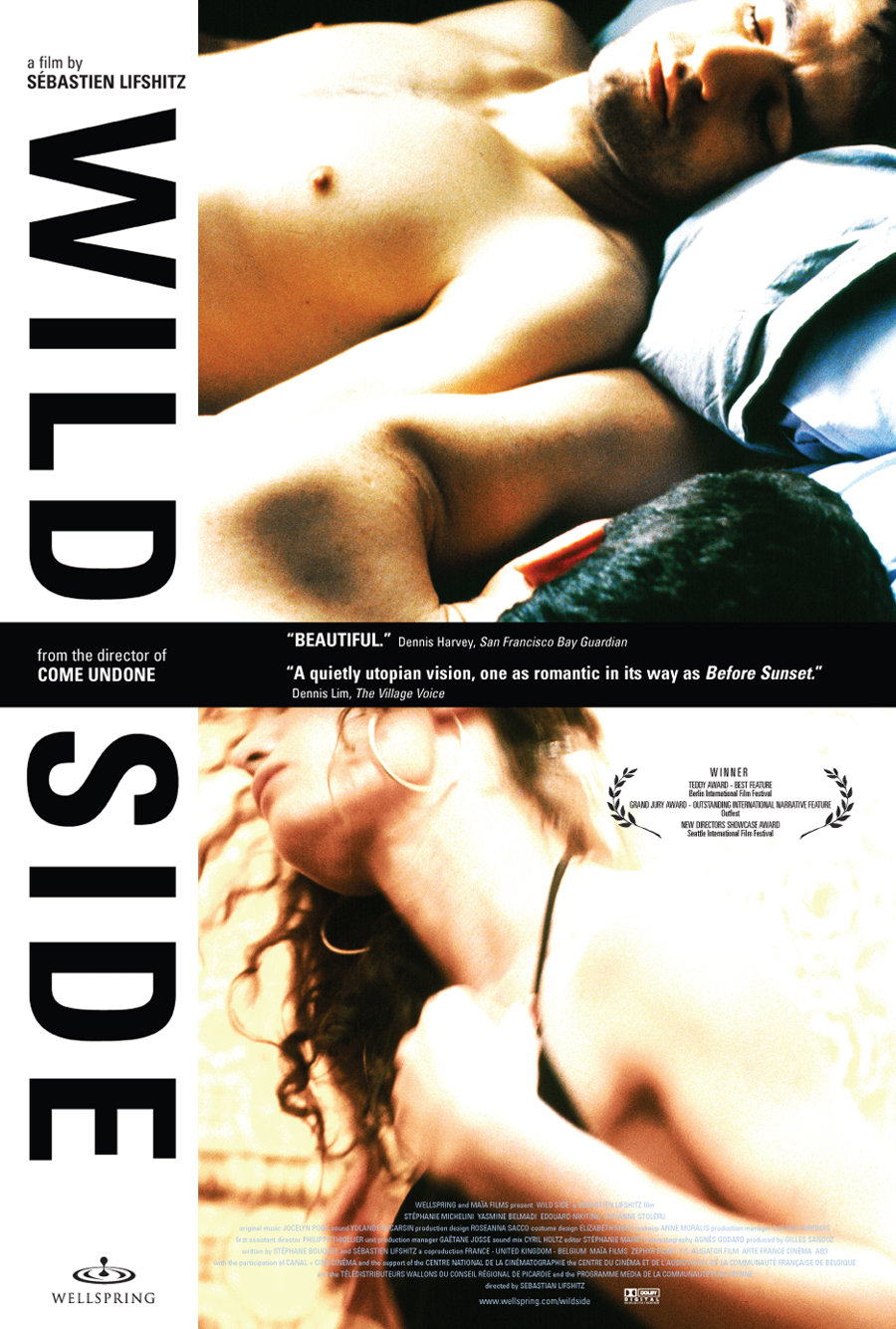 Edouard Nikitine در صحنه فیلم سینمایی Wild Side به همراه Yasmine Belmadi و Stéphanie Michelini