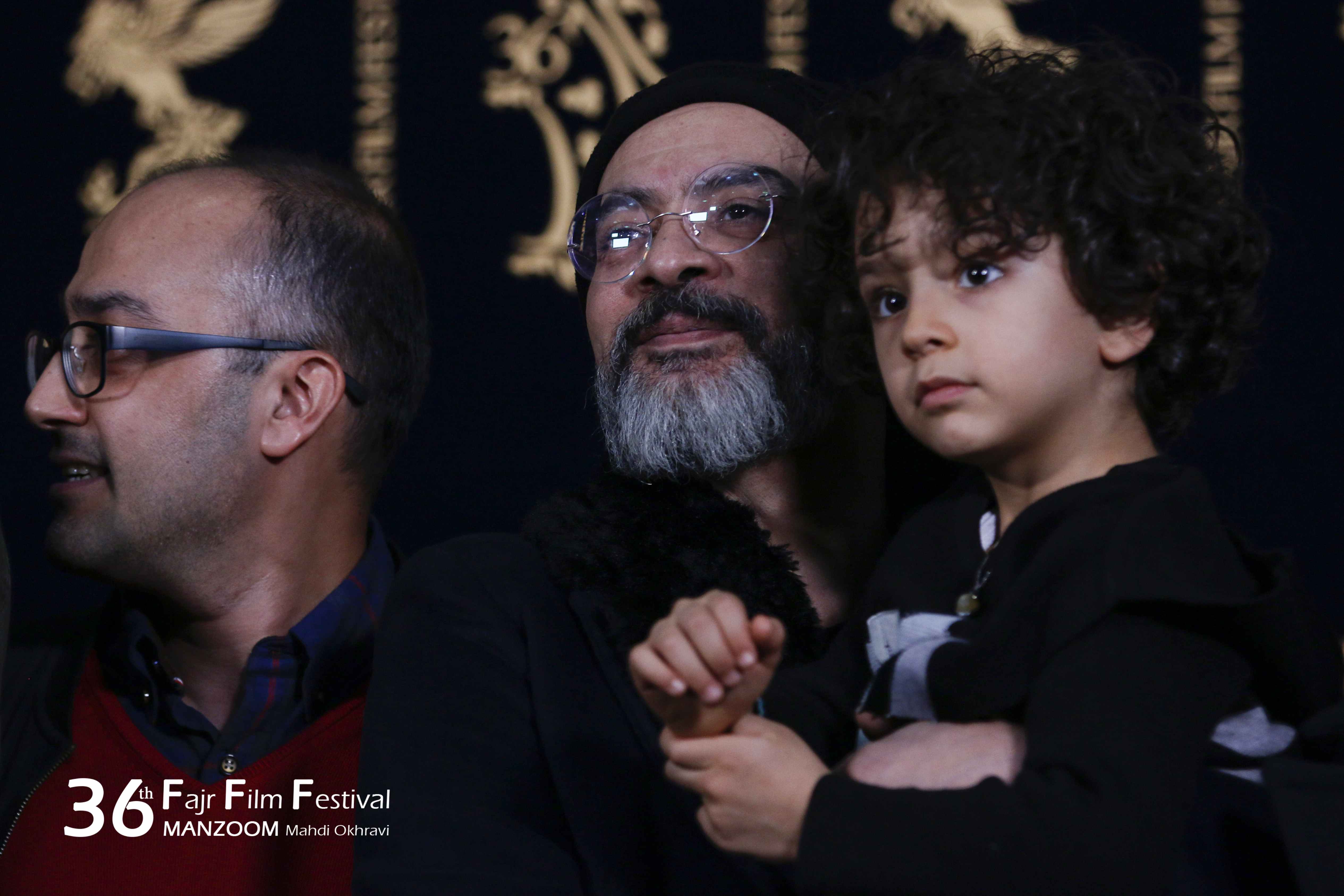 کارن همایون‌فر در جشنواره فیلم سینمایی اتاق تاریک به همراه سید روح‌الله حجازی