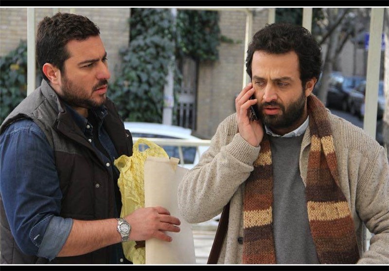 مصطفی زمانی در صحنه فیلم سینمایی یک روز بخصوص به همراه محسن کیایی