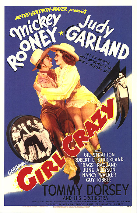 فیلم سینمایی Girl Crazy با حضور جودی گارلند، Mickey Rooney و Tommy Dorsey