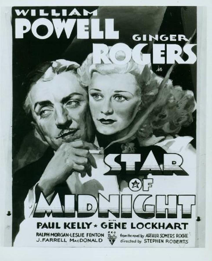 ویلیام پاول در صحنه فیلم سینمایی Star of Midnight به همراه Ginger Rogers