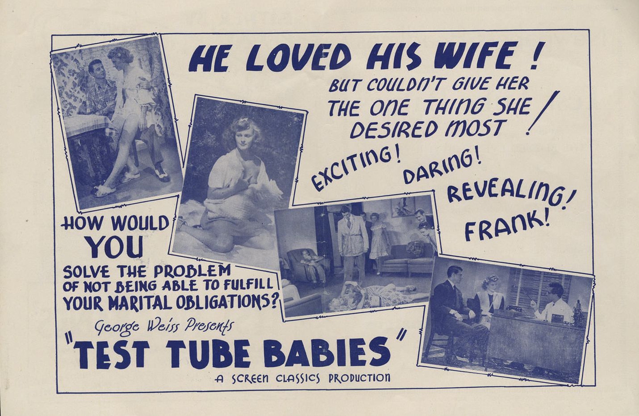 Timothy Farrell در صحنه فیلم سینمایی Test Tube Babies به همراه Dorothy Duke