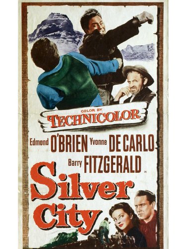 Barry Fitzgerald در صحنه فیلم سینمایی Silver City به همراه Yvonne De Carlo و Edmond O'Brien