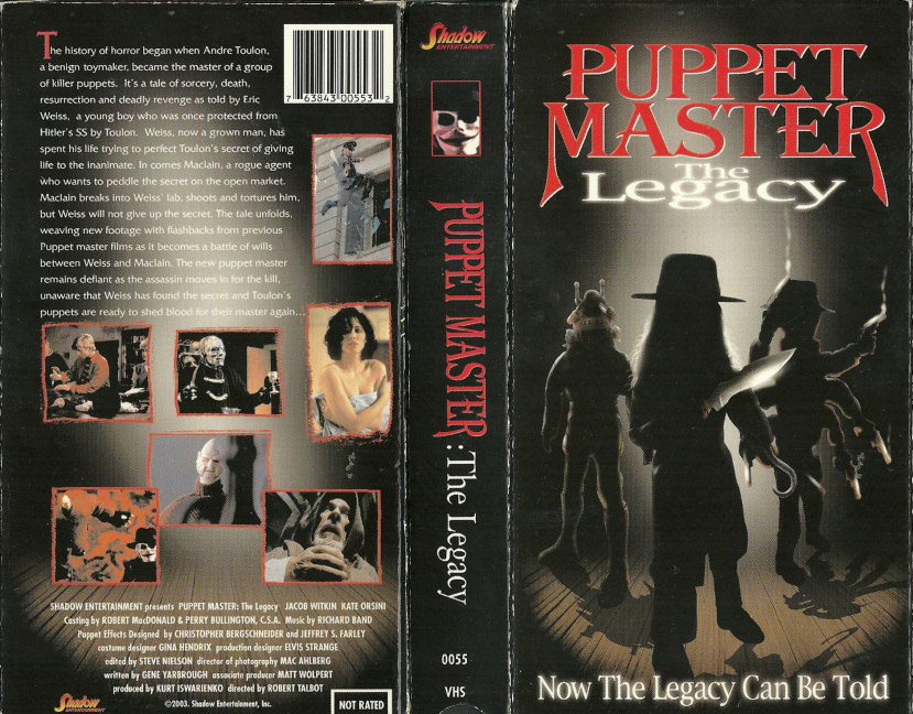  فیلم سینمایی Puppet Master: The Legacy به کارگردانی Charles Band