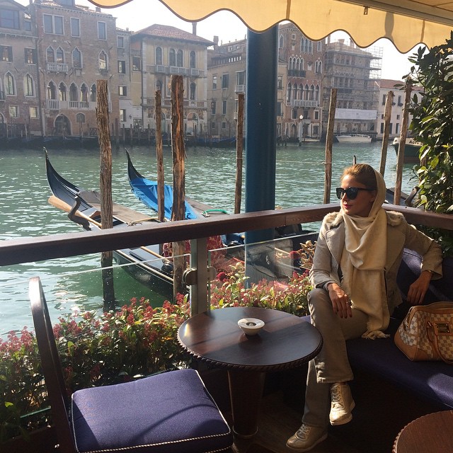 تصویری شخصی از الناز شاکردوست، بازیگر و طراح لباس سینما و تلویزیون