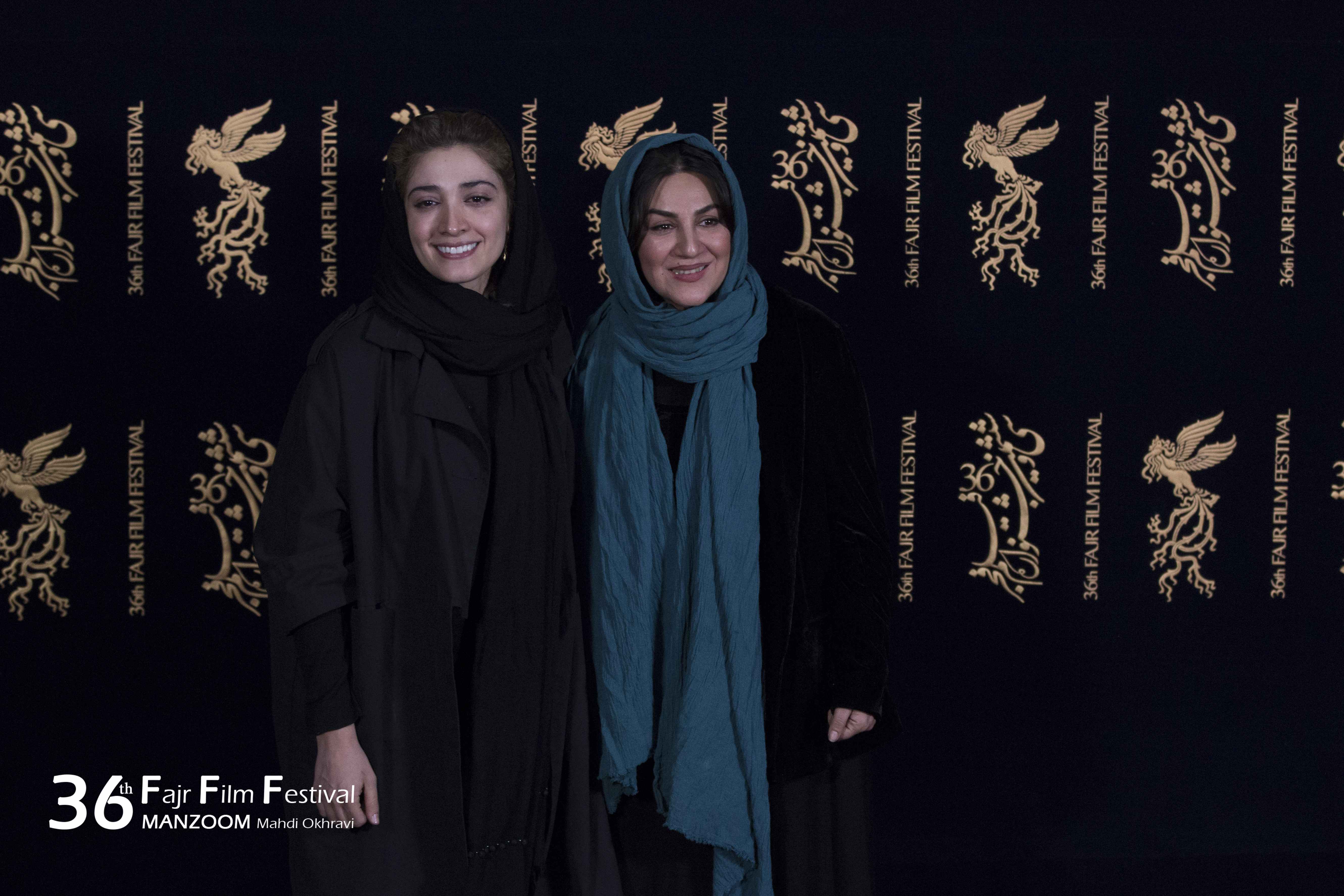 مینا ساداتی در جشنواره فیلم سینمایی سرو زیر آب به همراه ستاره اسکندری