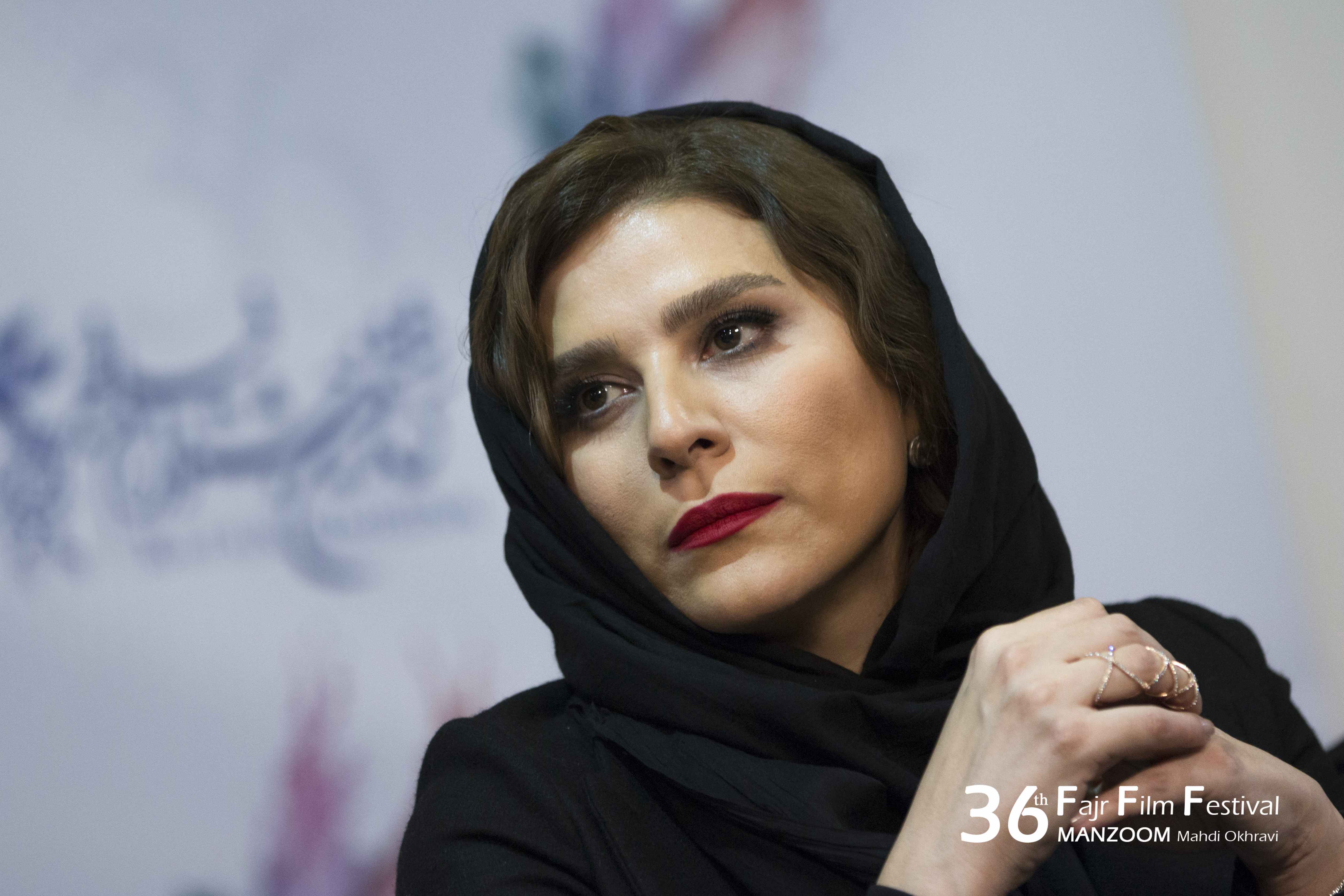 سحر دولتشاهی در نشست خبری فیلم سینمایی عرق سرد