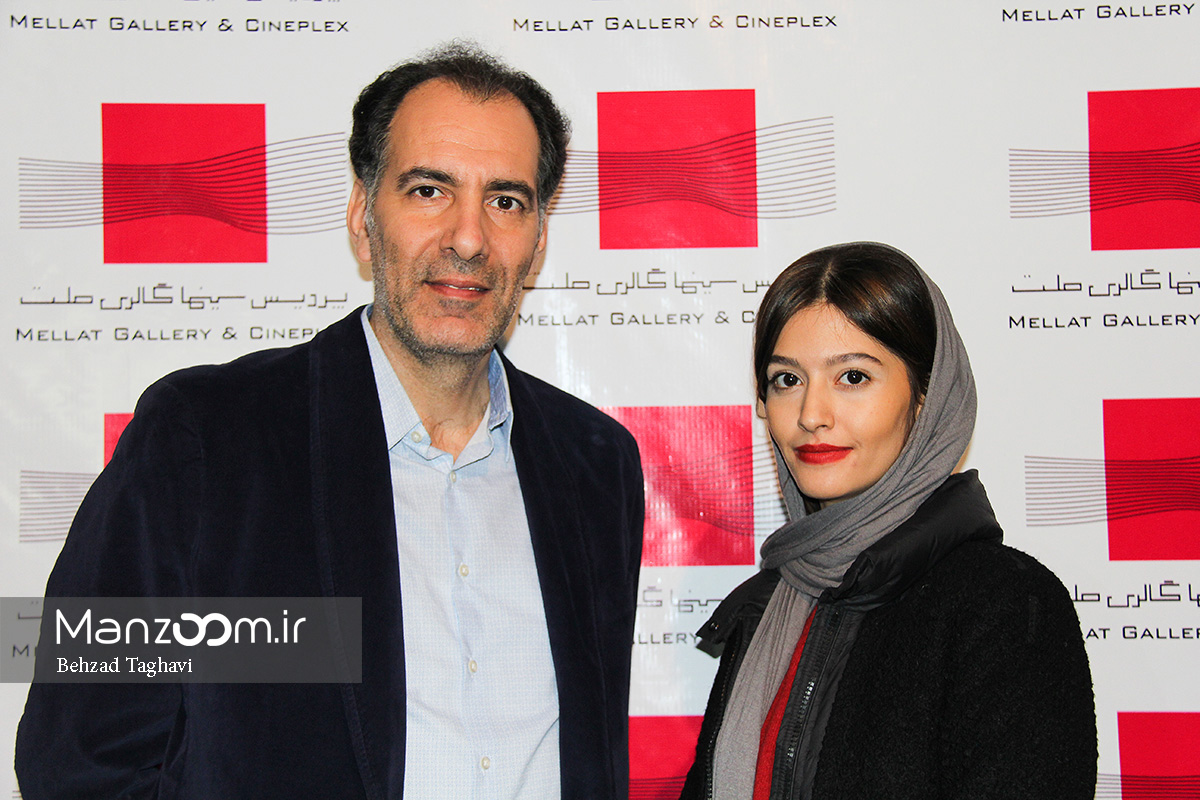 بهنام تشکر در اکران افتتاحیه فیلم سینمایی لاک‌ قرمز به همراه پردیس احمدیه