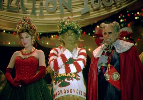 جفری تامبور در صحنه فیلم سینمایی چگونه گرینچ کریسمس را دزدید به همراه کریستین برنسکی و جیم کری