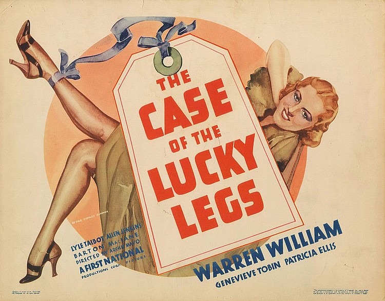 Patricia Ellis در صحنه فیلم سینمایی The Case of the Lucky Legs