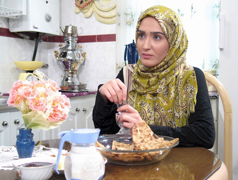 زهره فکورصبور در صحنه سریال تلویزیونی آدمخوار