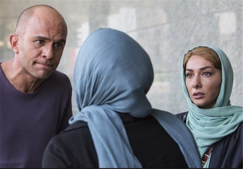 هانیه توسلی در صحنه فیلم سینمایی شکاف به همراه بابک حمیدیان