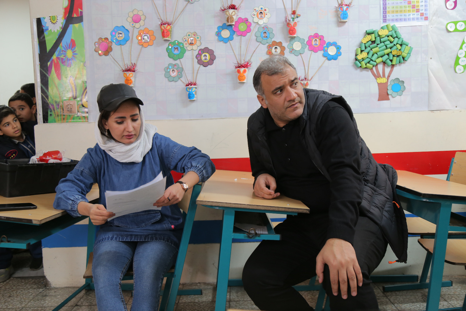 تصویری از مصطفی معارف‌وند سینما و تلویزیون در پشت صحنه یکی از آثارش