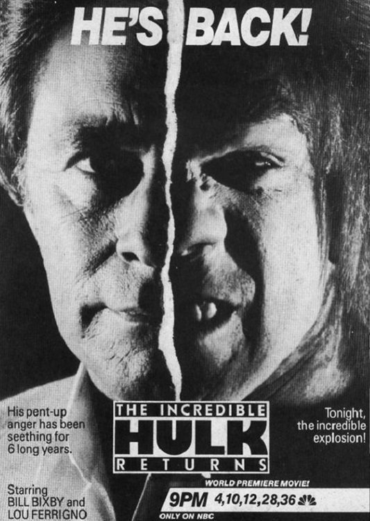  فیلم سینمایی The Incredible Hulk Returns به کارگردانی Bill Bixby و Nicholas Corea