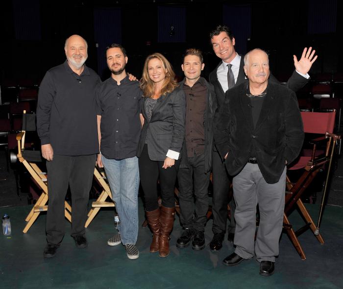 ویل ویتون در صحنه فیلم سینمایی کنار من بمان به همراه ریچارد درایفس، کوری فلدمن، جری اوکانل و راب رینر