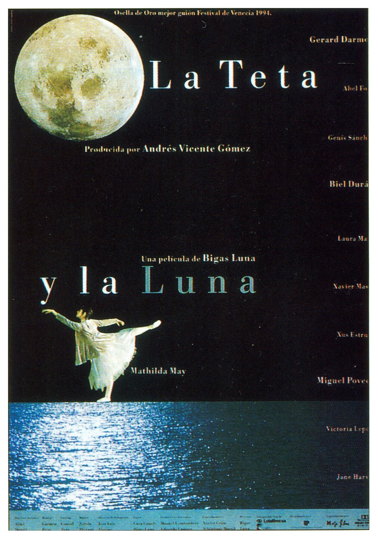 Mathilda May در صحنه فیلم سینمایی La teta y la luna