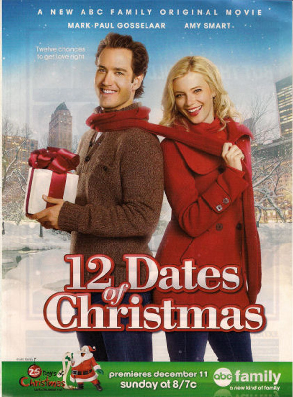 Amy Smart در صحنه فیلم سینمایی 12 Dates of Christmas به همراه Mark-Paul Gosselaar