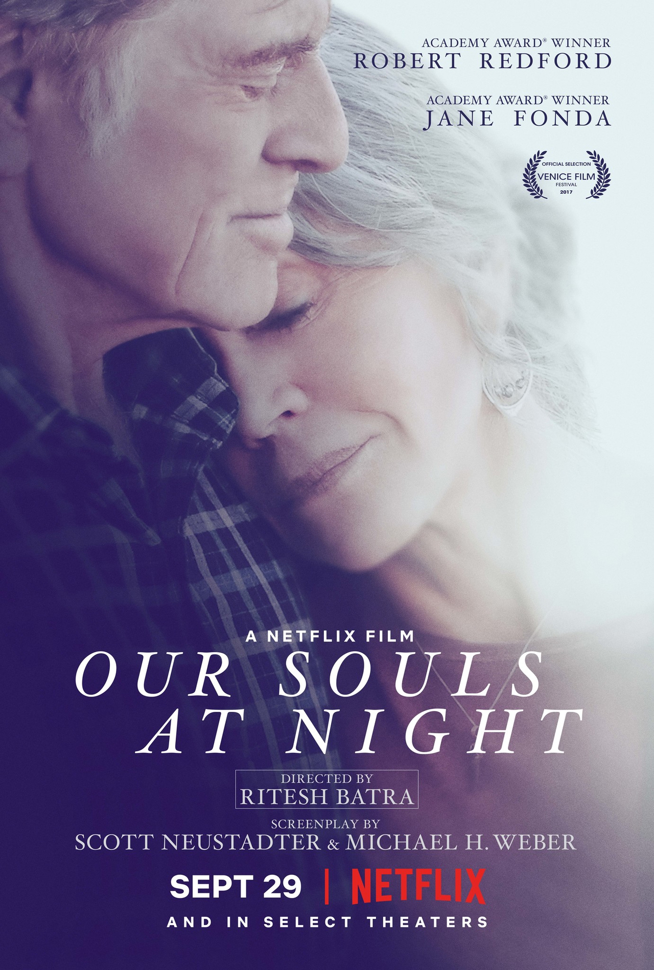رابرت ردفورد در صحنه فیلم سینمایی Our Souls at Night به همراه Jane Fonda