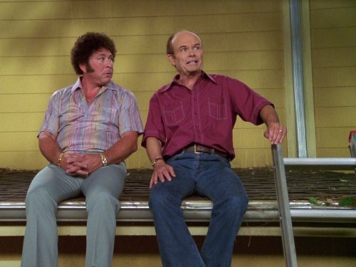 Kurtwood Smith در صحنه سریال تلویزیونی That '70s Show به همراه Don Stark