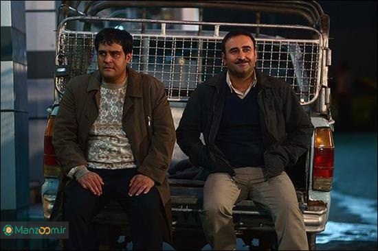 مهران احمدی در صحنه سریال تلویزیونی یادآوری به همراه رضا آحادی