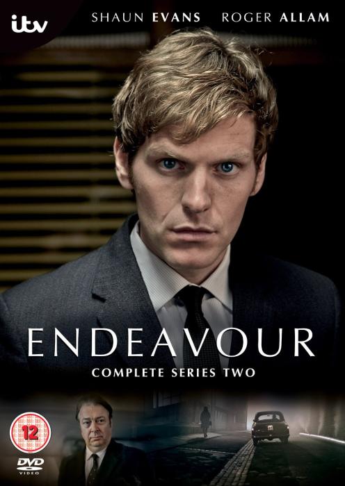 Shaun Evans در صحنه فیلم سینمایی Endeavour به همراه Roger Allam