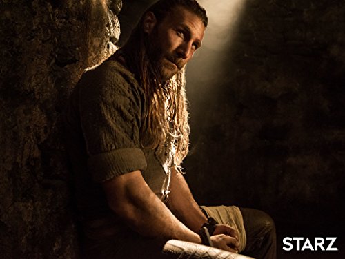 Zach McGowan در صحنه سریال تلویزیونی بادبان های سیاه