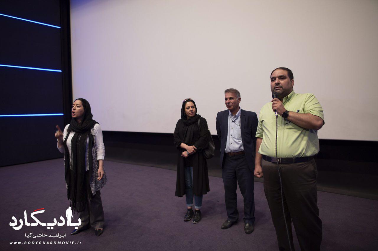 محمود کلاری در اکران افتتاحیه فیلم سینمایی بادیگارد