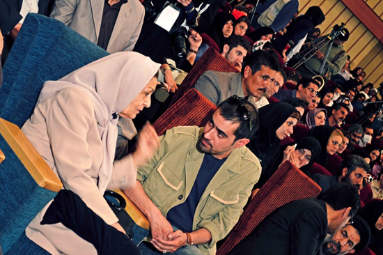 ژاله علو، بازیگر سینما و تلویزیون - عکس جشنواره به همراه سید‌شهاب حسینی
