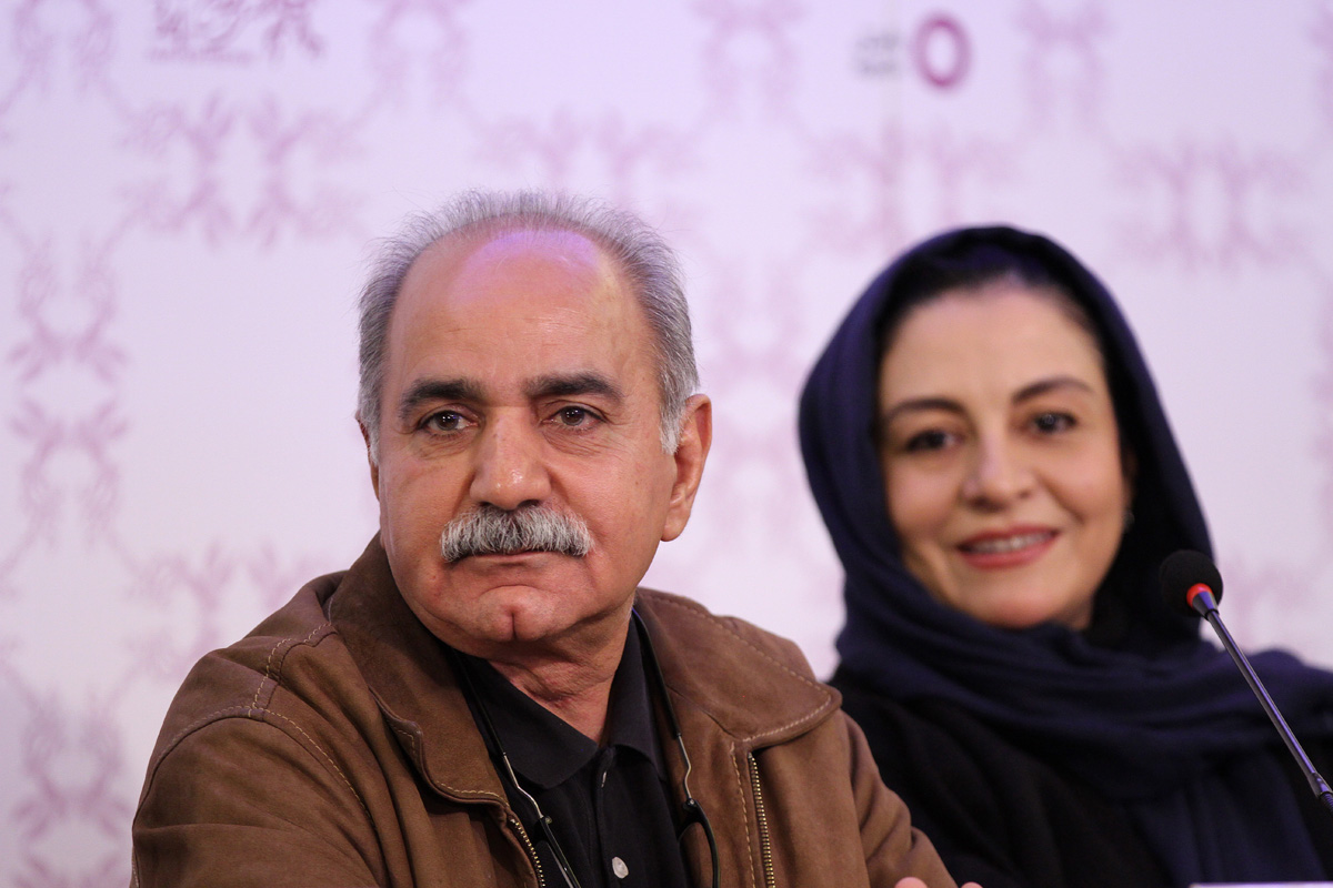 پرویز پرستویی در نشست خبری فیلم سینمایی بادیگارد به همراه مریلا زارعی