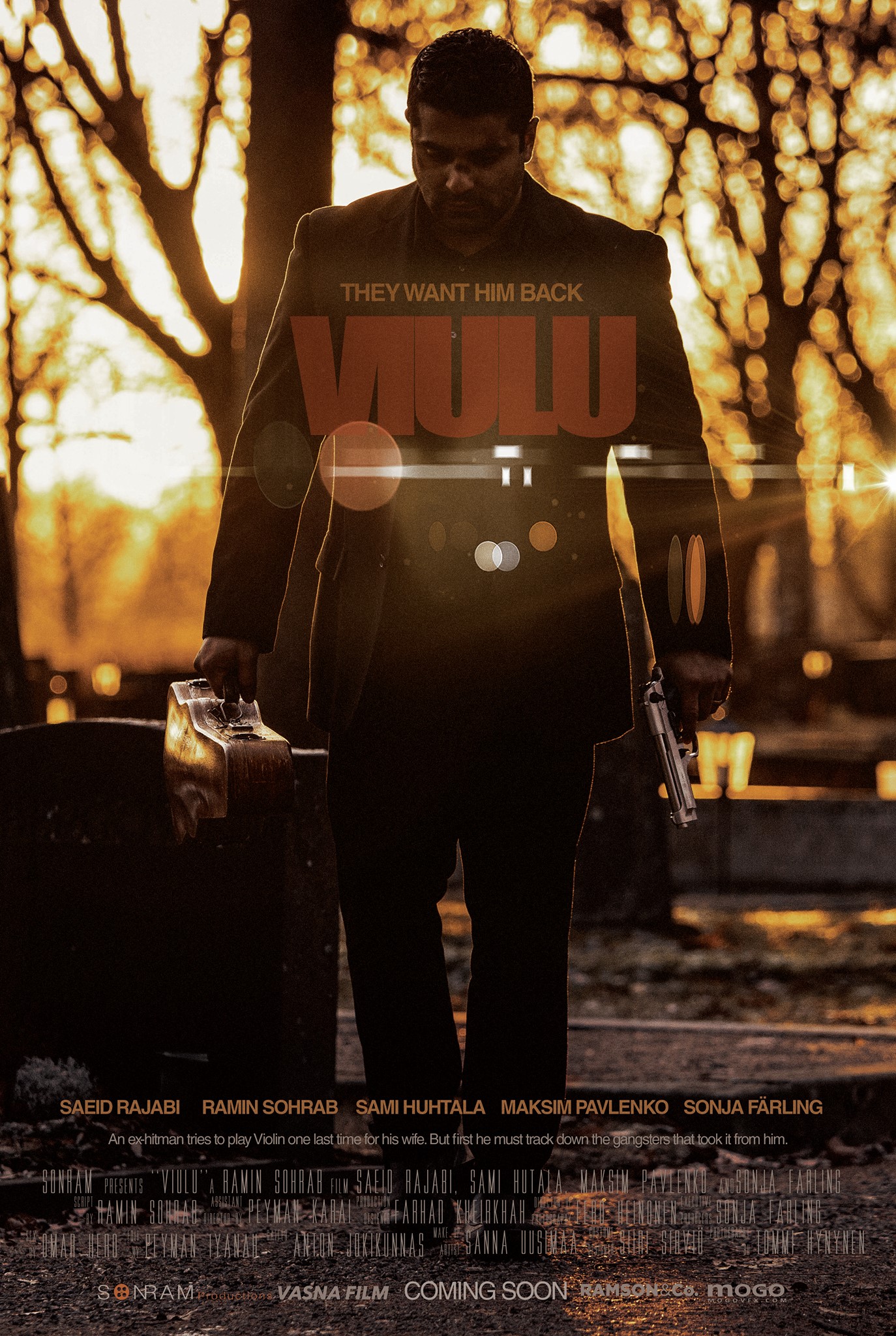 رامین سهراب در پوستر فیلم سینمایی ویولون
