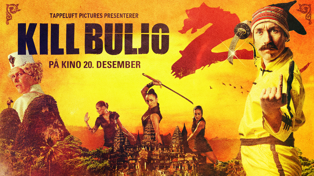 Tommy Wirkola در صحنه فیلم سینمایی Kill Buljo 2 به همراه Ewa Da Cruz، Stig Frode Henriksen، اینگرید بوسلو برادل، Christian Rubeck، Jeppe Beck Laursen و Vegar Hoel