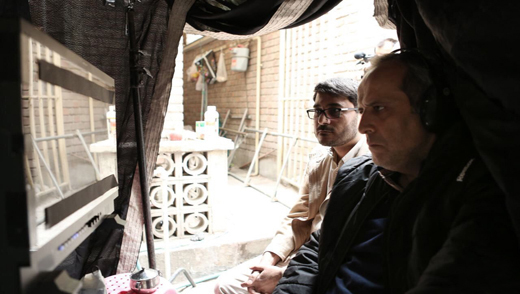 حمید نعمت‌الله در پشت صحنه فیلم سینمایی شعله‌ور