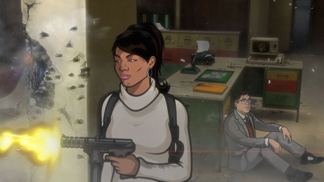 Aisha Tyler در صحنه سریال تلویزیونی آرچر