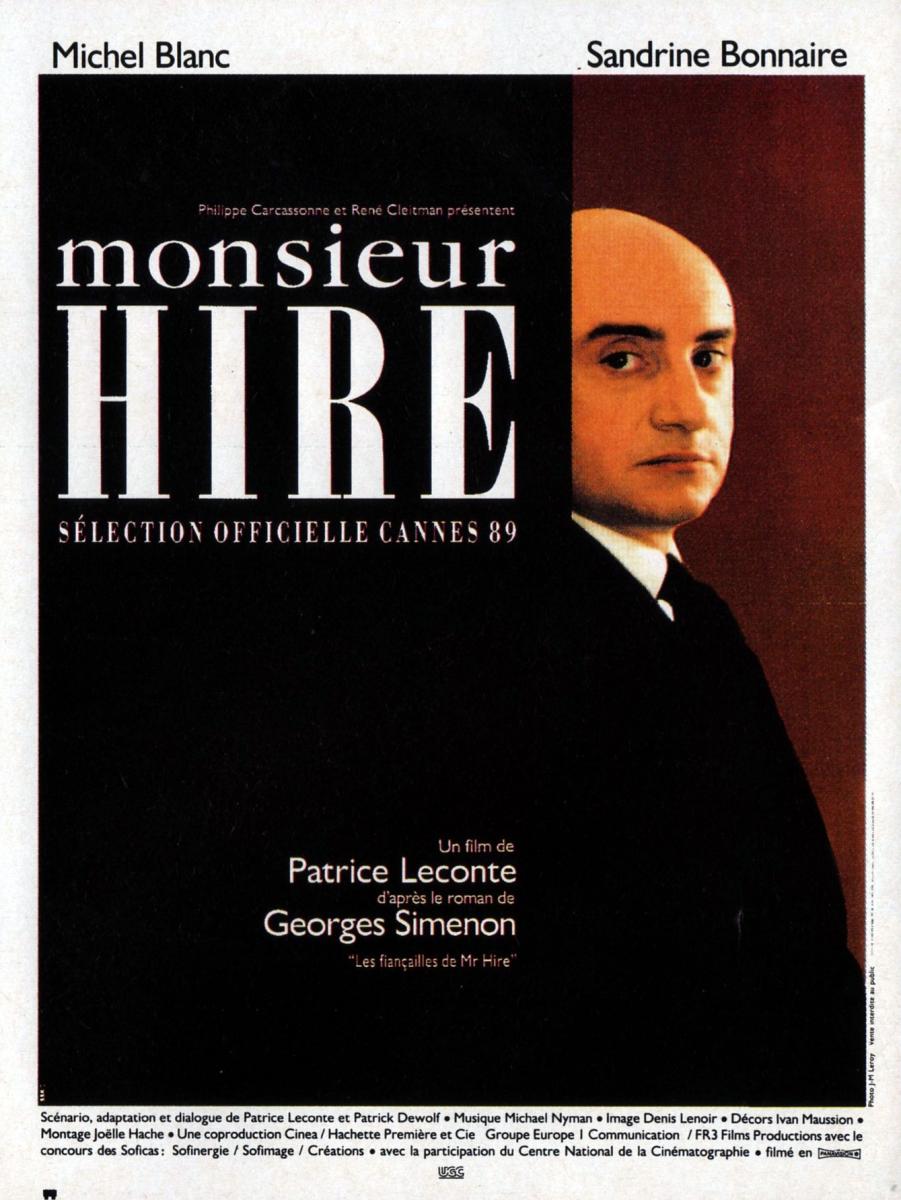  فیلم سینمایی Monsieur Hire به کارگردانی Patrice Leconte