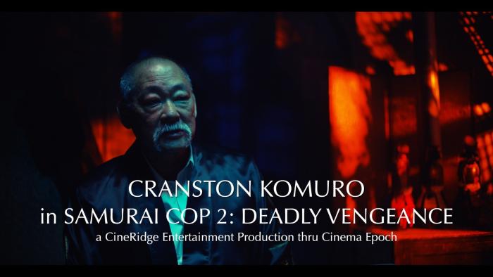 Cranston Komuro در صحنه فیلم سینمایی Samurai Cop 2: Deadly Vengeance