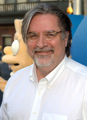 Matt Groening در صحنه سریال تلویزیونی سیمپسون ها