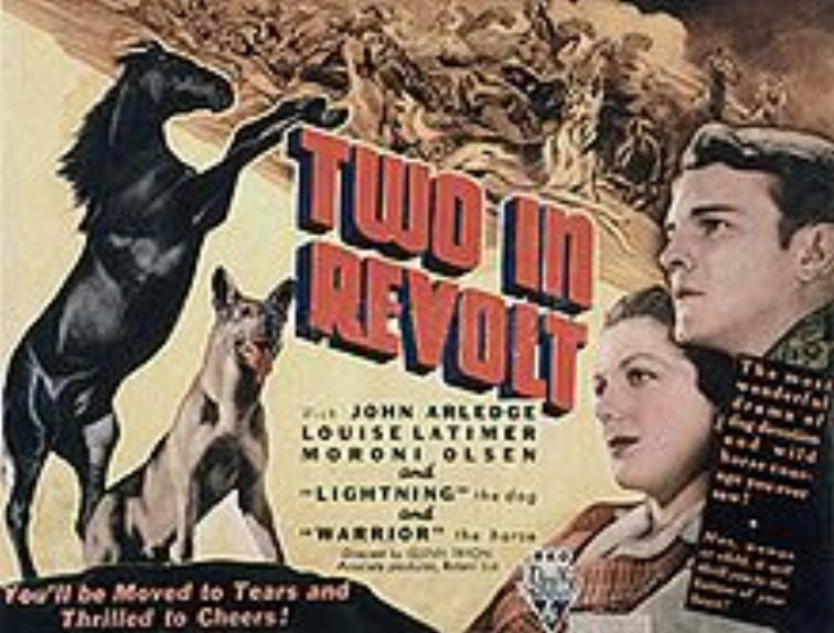 John Arledge در صحنه فیلم سینمایی Two in Revolt به همراه Lightning و Louise Latimer