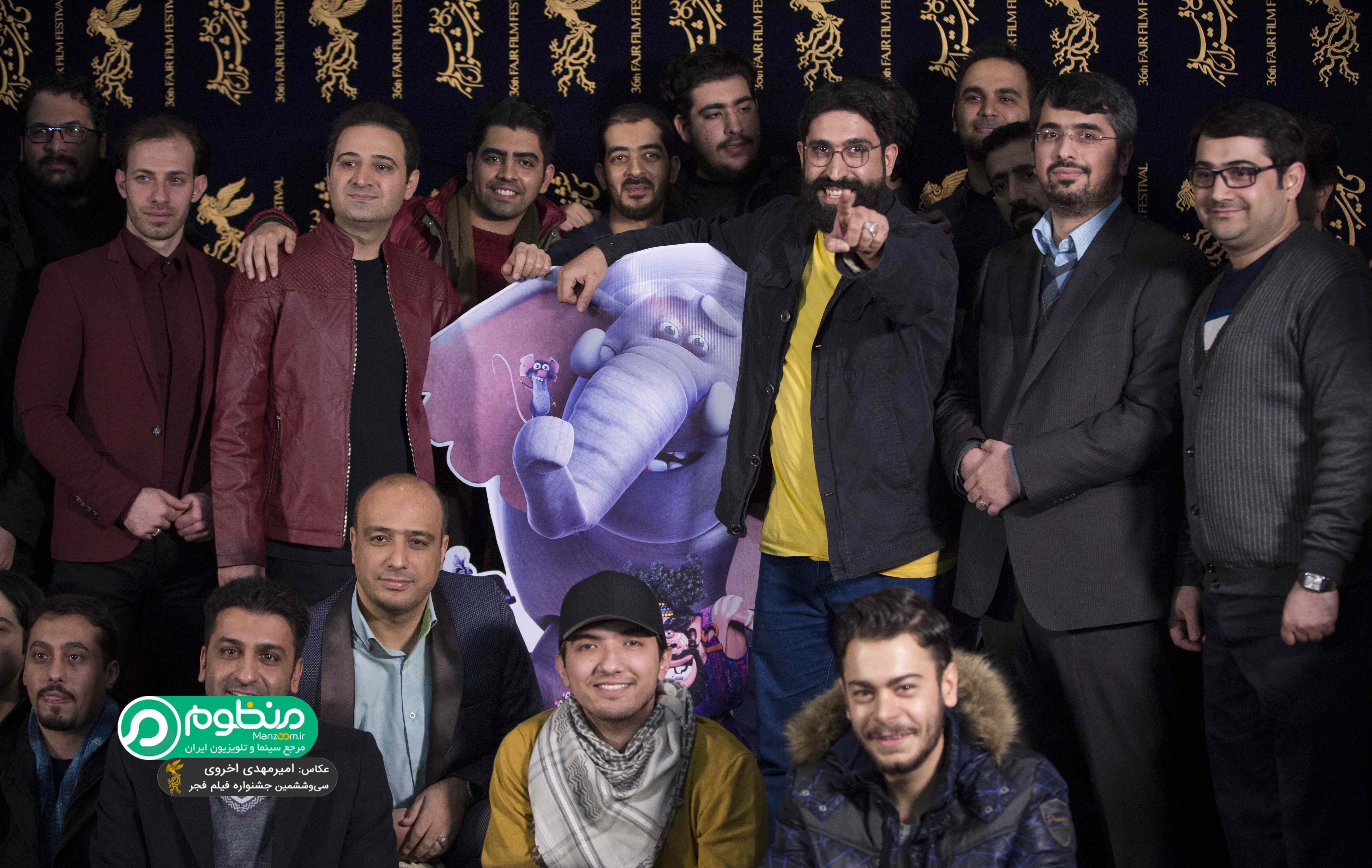 سعید شیخ‌زاده در جشنواره فیلم سینمایی فیلشاه به همراه هادی محمدیان