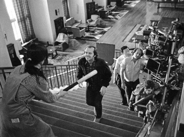 شلی دووال در صحنه فیلم سینمایی درخشش به همراه جک نیکلسون